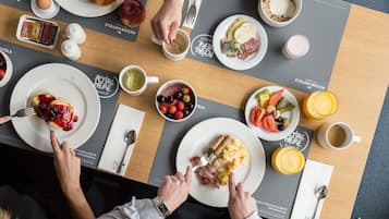 Daily buffet breakfast for a fee