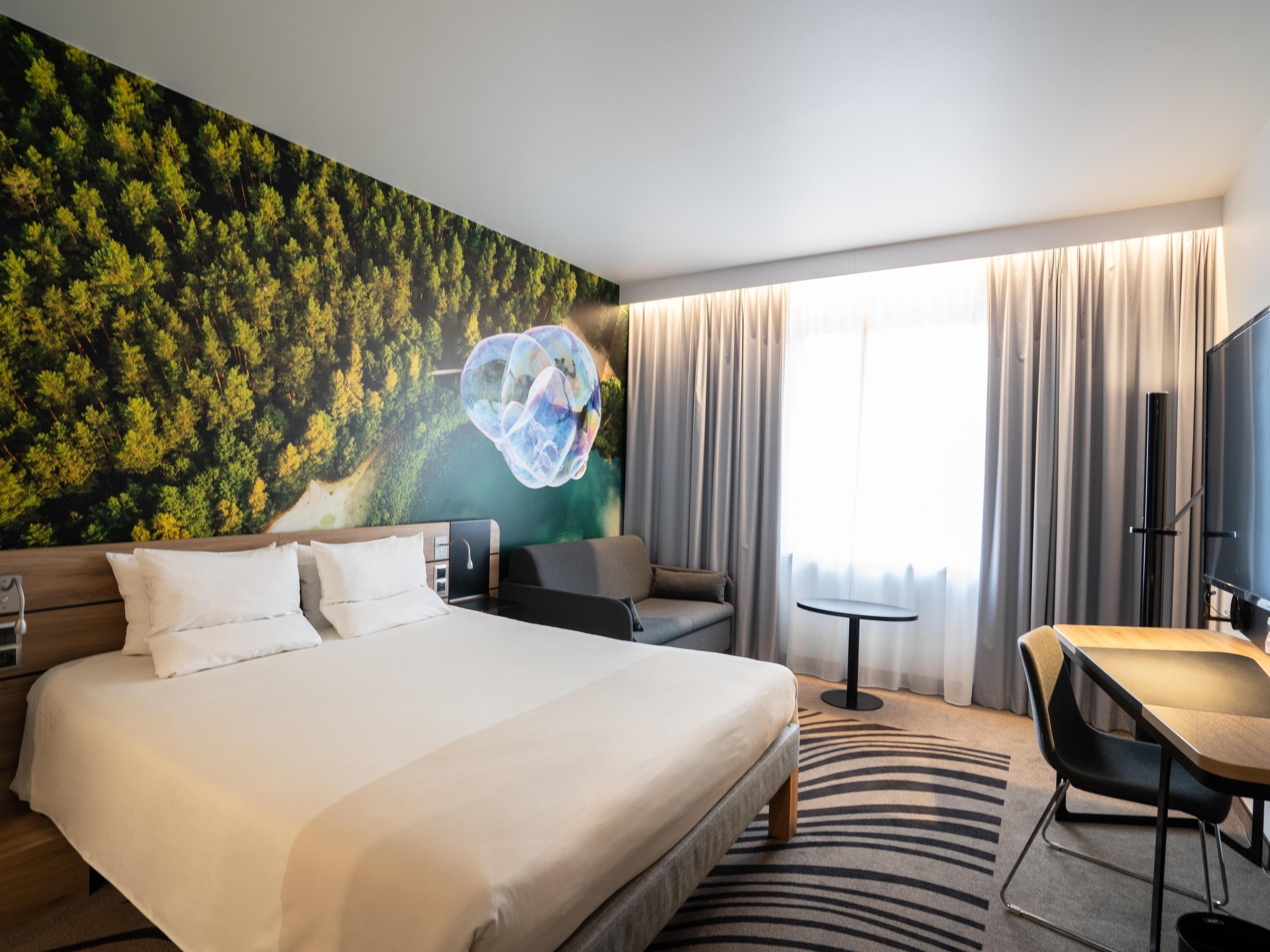 Chambre Supérieure, 1 grand lit et 1 canapé-lit | Literie de qualité supérieure, minibar, coffres-forts dans les chambres