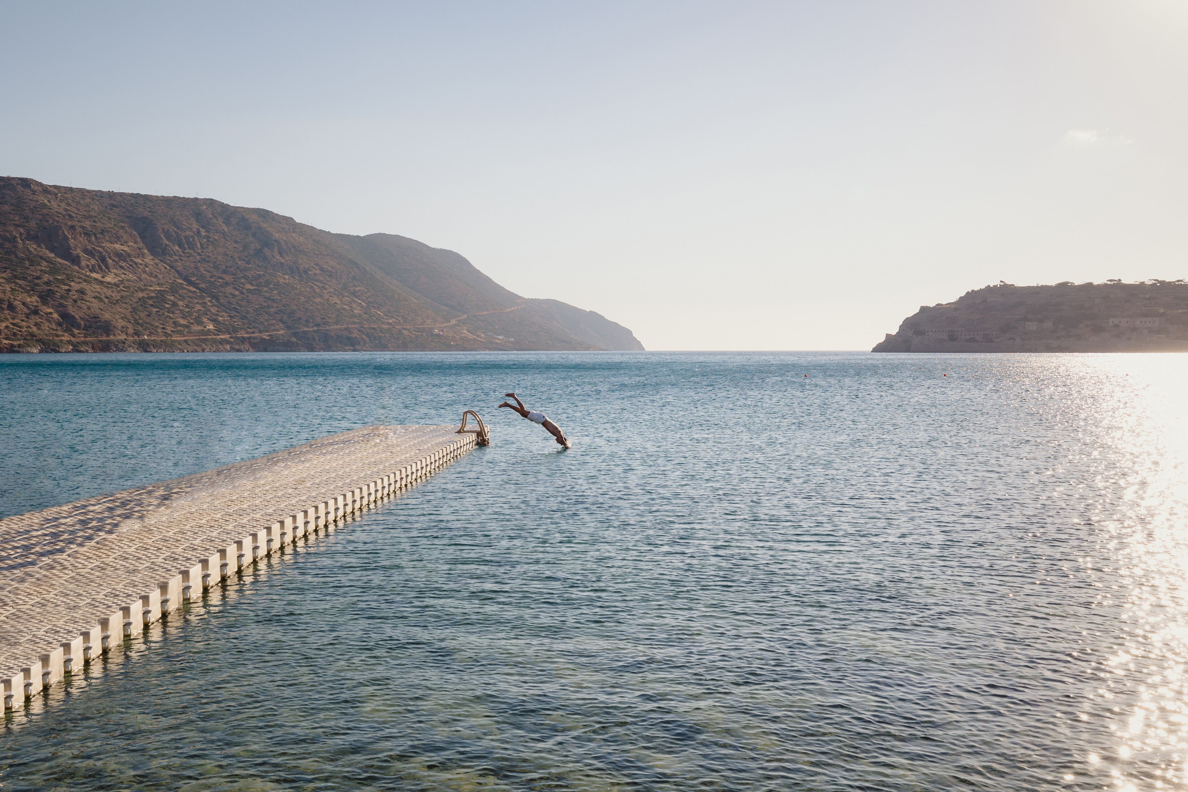 sun-loungers, beach umbrellas, beach towels, scuba diving