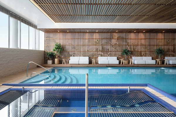 Indoor pool, outdoor pool, open 7:00 AM to 11:00 PM, pool umbrellas