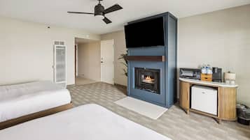 Kamar Deluks, 2 Tempat Tidur Queen, pemandangan samudra | Seprai premium dan busa memori