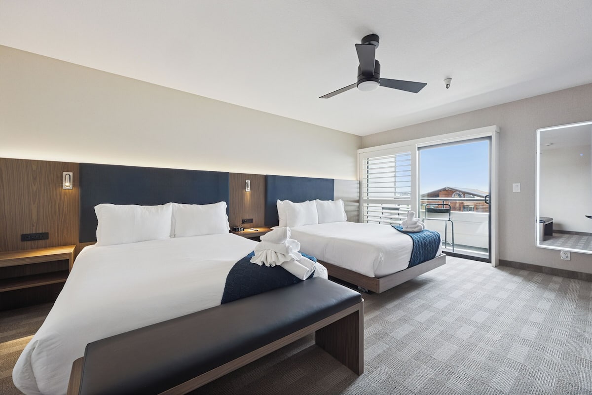 Premium bedding, memory foam beds, individually furnished
