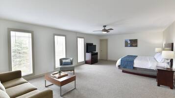 Suite, 3 Bedrooms, Pool View | In-room safe, desk, blackout drapes, iron/ironing board