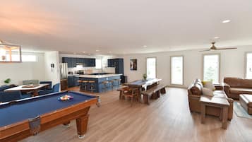 Suite, 3 Bedrooms, Pool View | In-room safe, desk, blackout drapes, iron/ironing board
