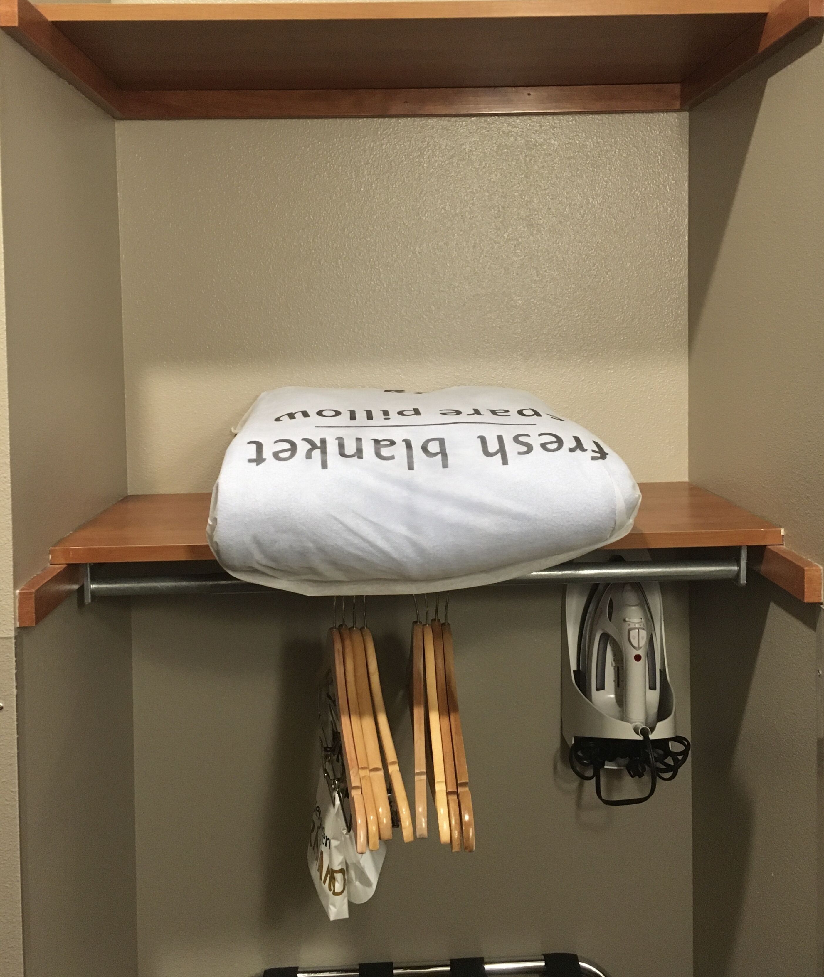 desk, blackout curtains, iron/ironing board, free cots/infant beds