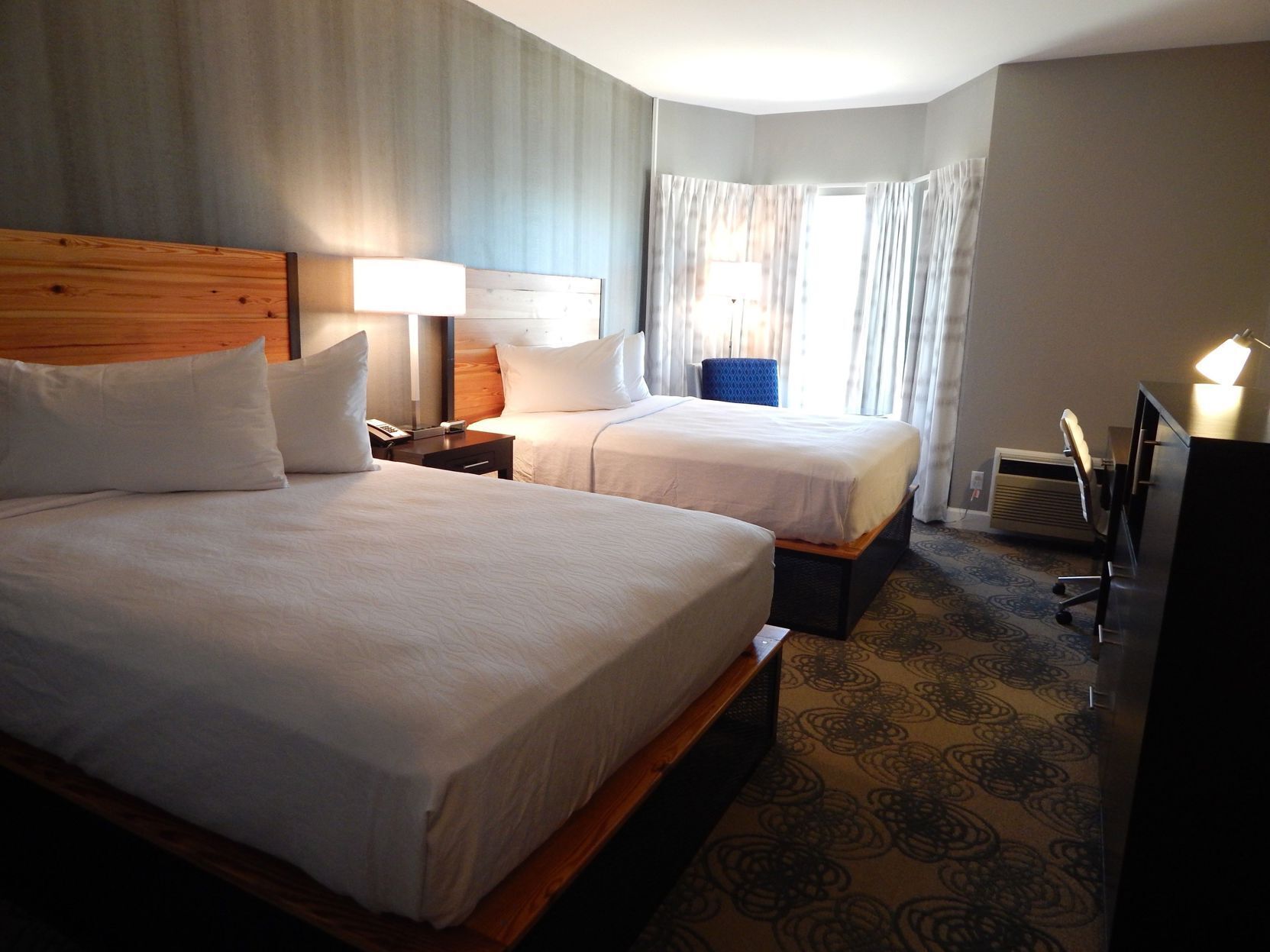 Premium bedding, pillow-top beds, desk, iron/ironing board