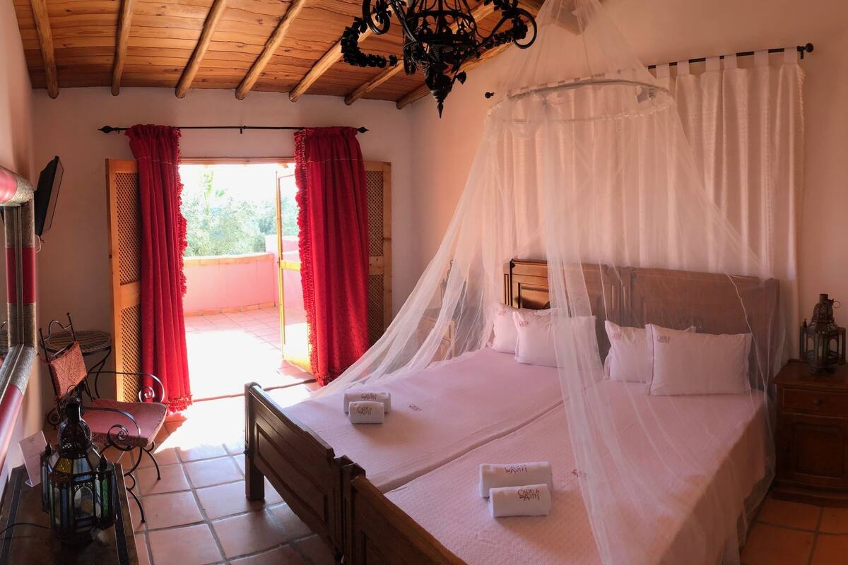 classic double or twin room, refrigerator, garden view | view from room