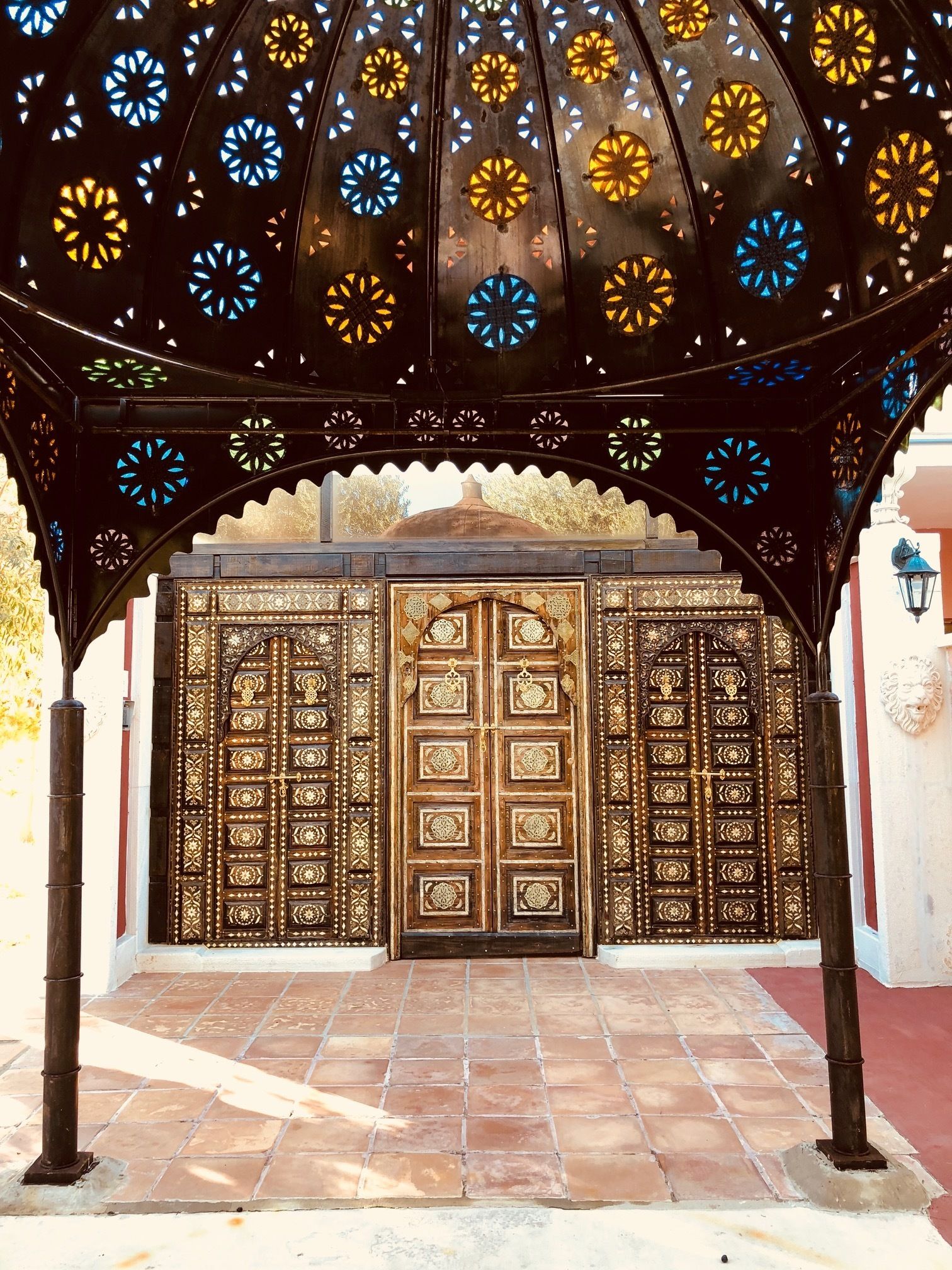 Entrada de la propiedad