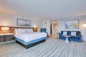 Deluxe-Zimmer, 1 King-Bett, Nichtraucher | Wohnbereich