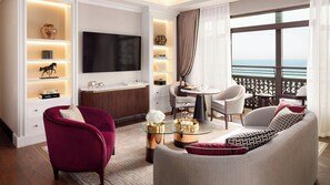 Junior Suite (Ocean) | Living room | 42-inch TV with satellite channels