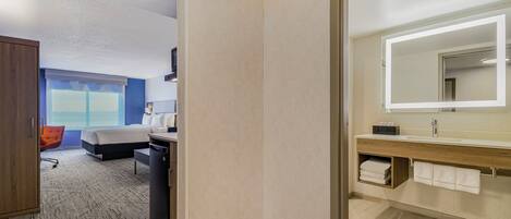 Desk, blackout curtains, iron/ironing board, free cots/infant beds