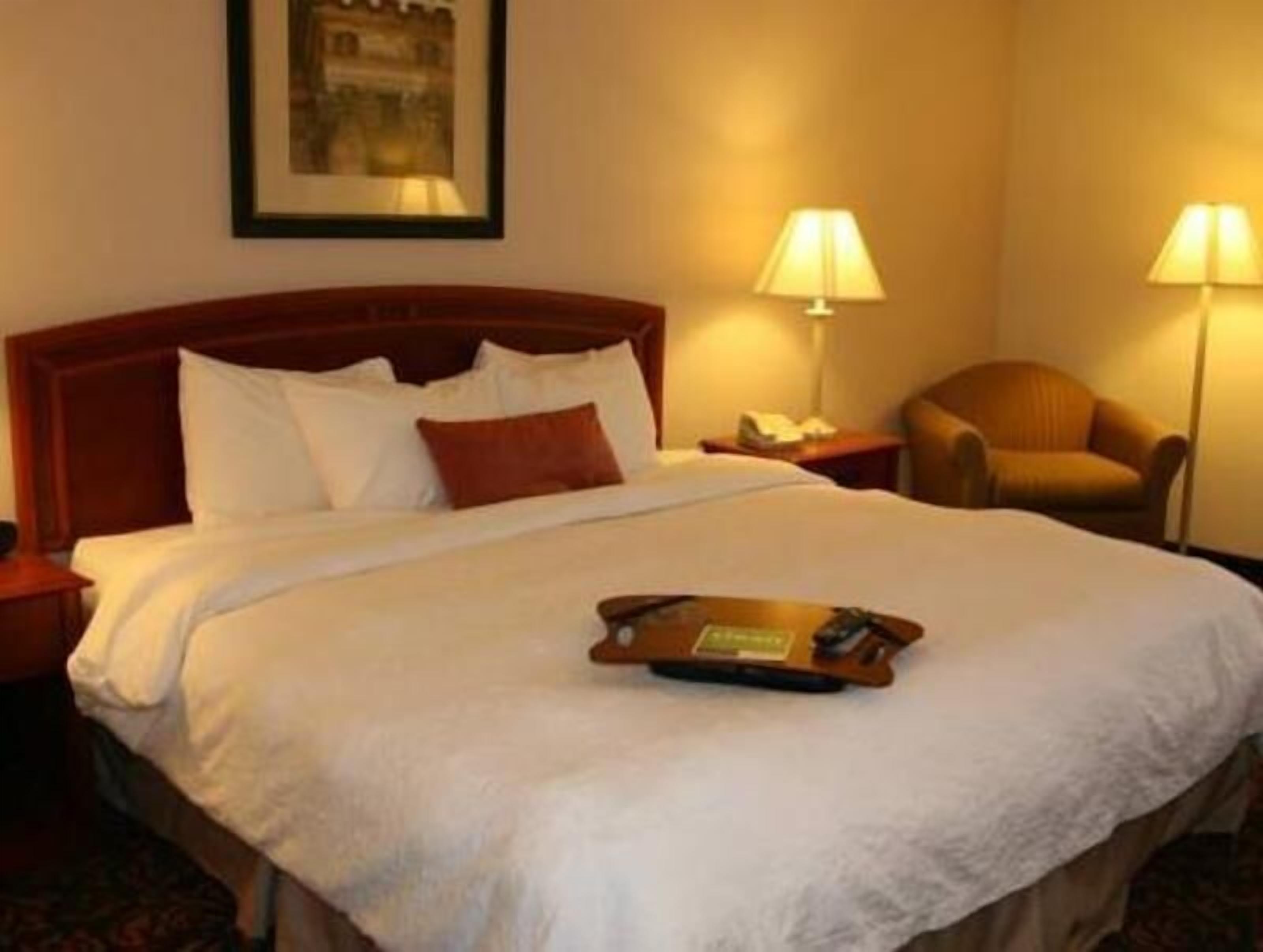 Premium bedding, down comforters, pillowtop beds, desk