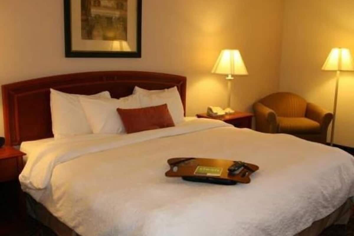 Premium bedding, down comforters, pillowtop beds, desk