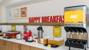 Free daily buffet breakfast