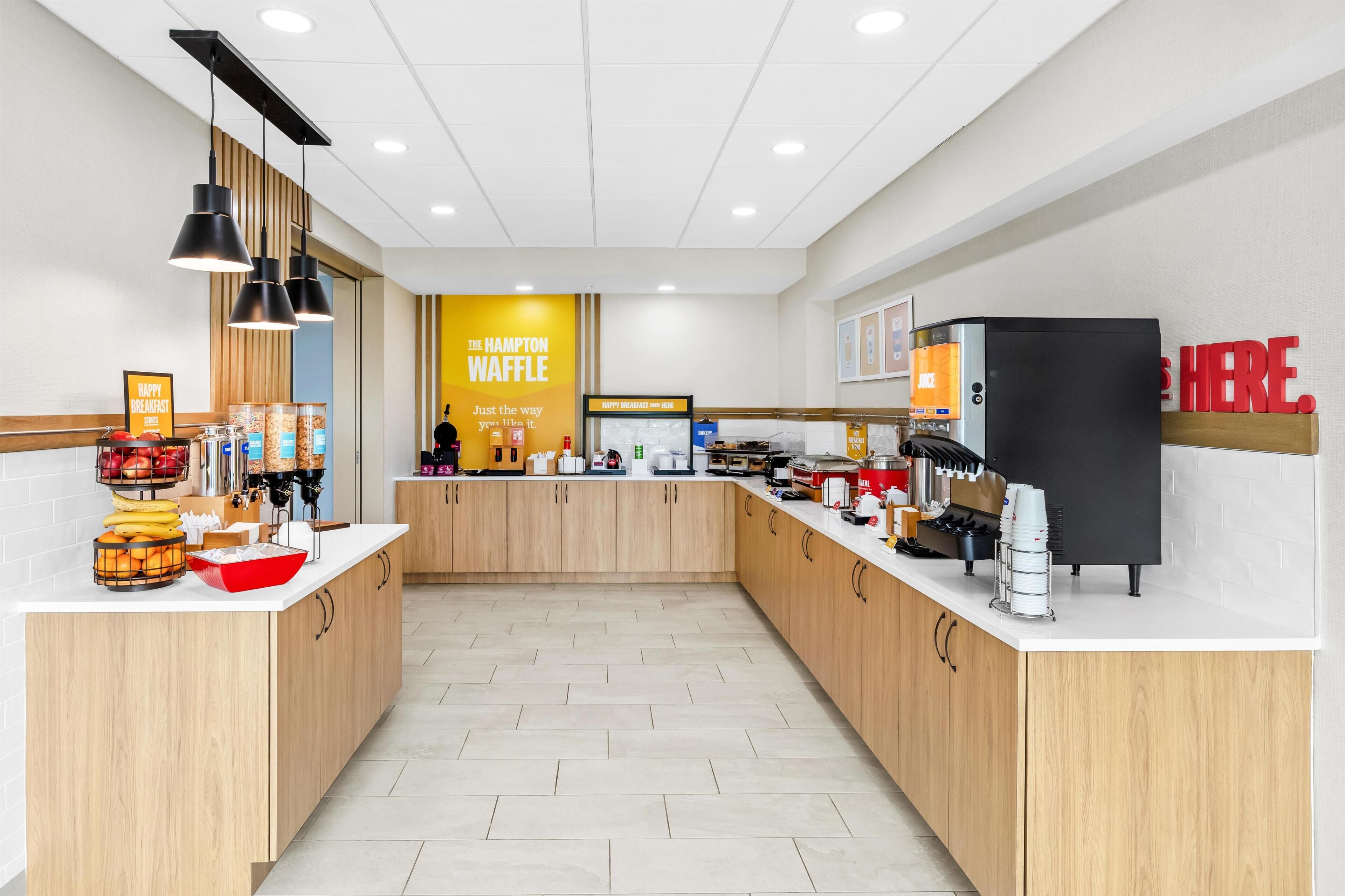 Free daily buffet breakfast 