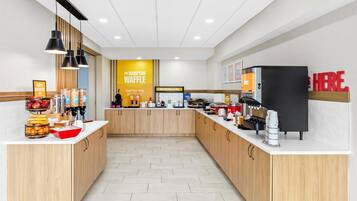 Free daily buffet breakfast