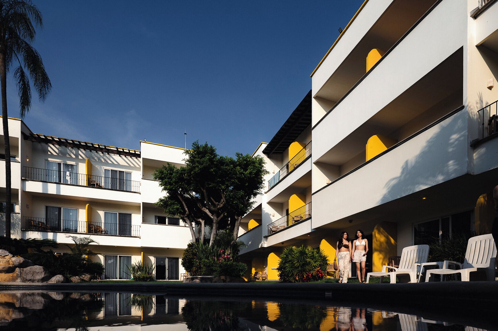 Vista frontal de la propiedad