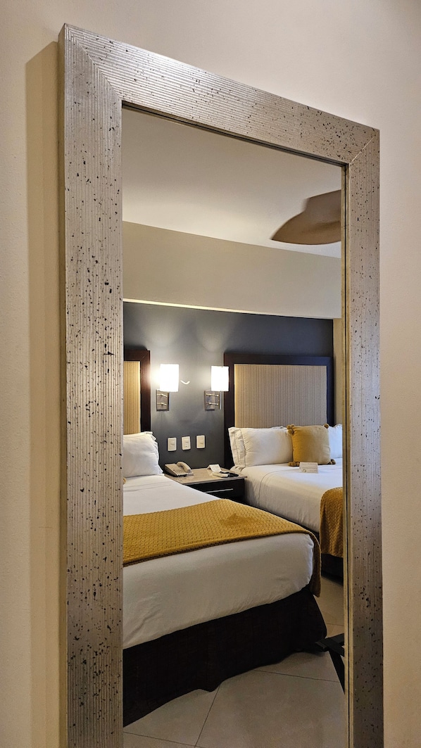 Executive room, Pool front, 2 double beds | Premium bedding, down duvets, pillow-top beds, in-room safe