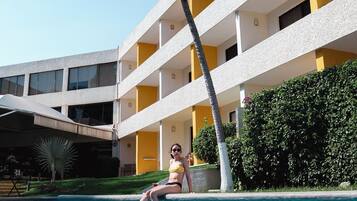 2 outdoor pools, open 8:00 AM to 8:00 PM, pool umbrellas, sun loungers