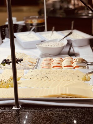 Daily buffet breakfast (EUR 15 per person)