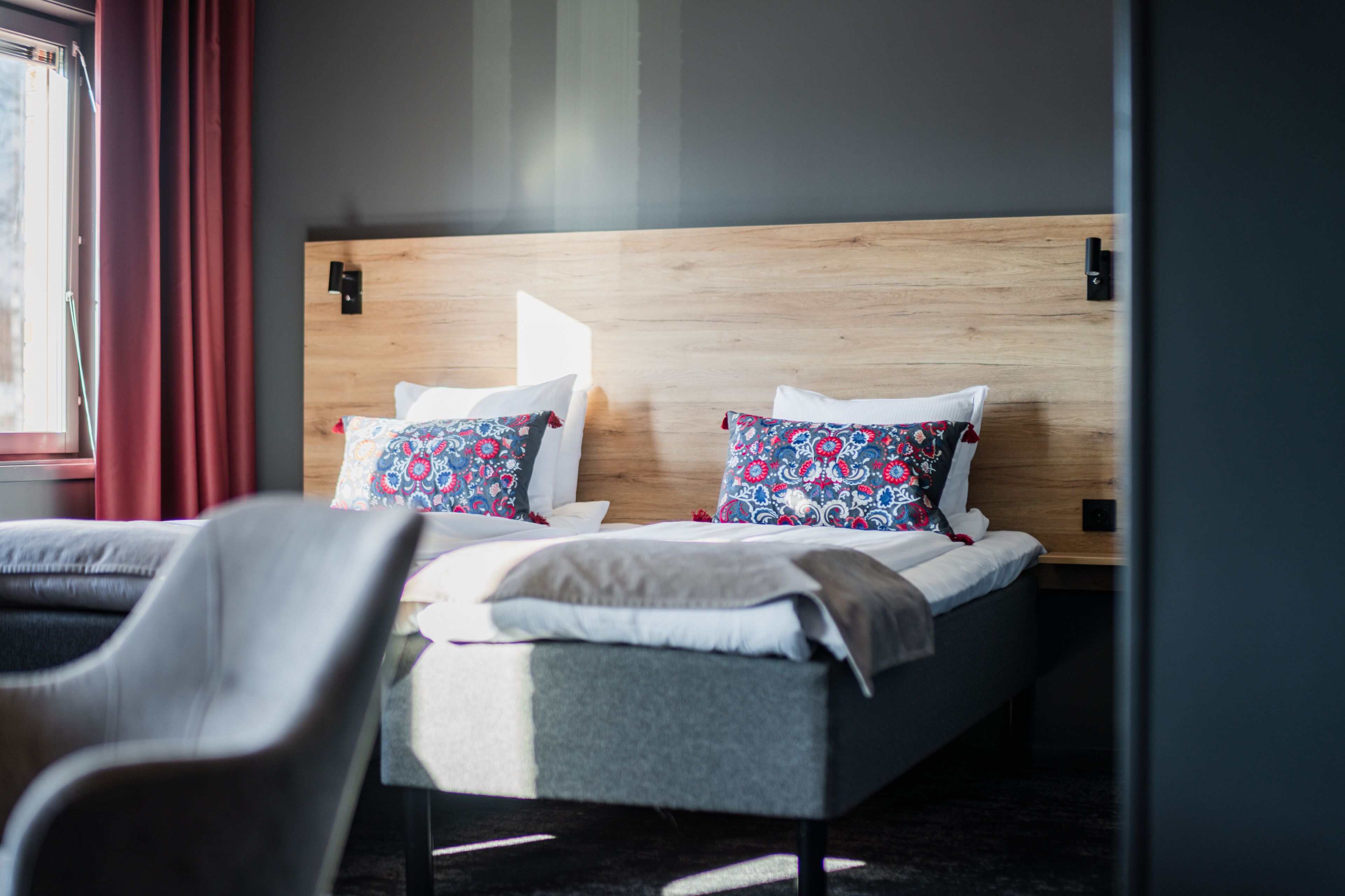 comfort quadruple room | 1 bedroom, desk, blackout curtains, iron/ironing board