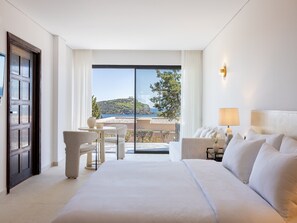Deluxe Bungalow Temple & Sea View | Premium bedding, down comforters, Tempur-Pedic beds, minibar - Cape Sounio, A Grecotel Resort to Live (Lavreotiki)