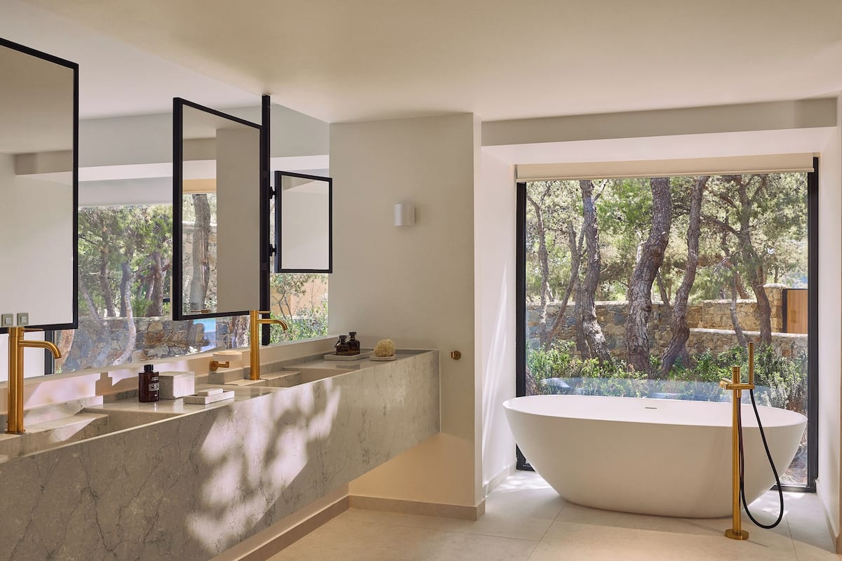 Eco-friendly toiletries, hair dryer, bathrobes, slippers