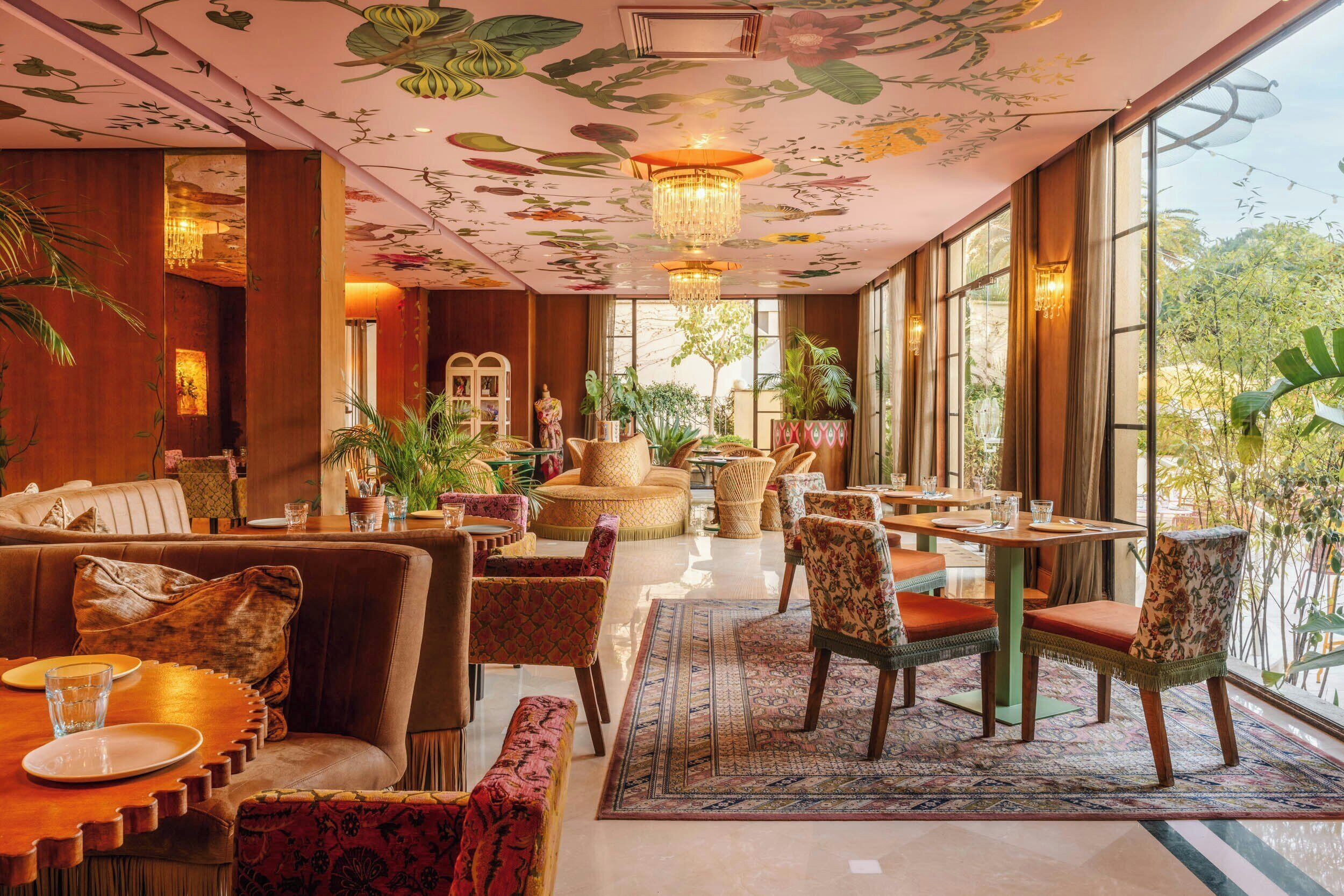 Breakfast, lunch, dinner served; garden views