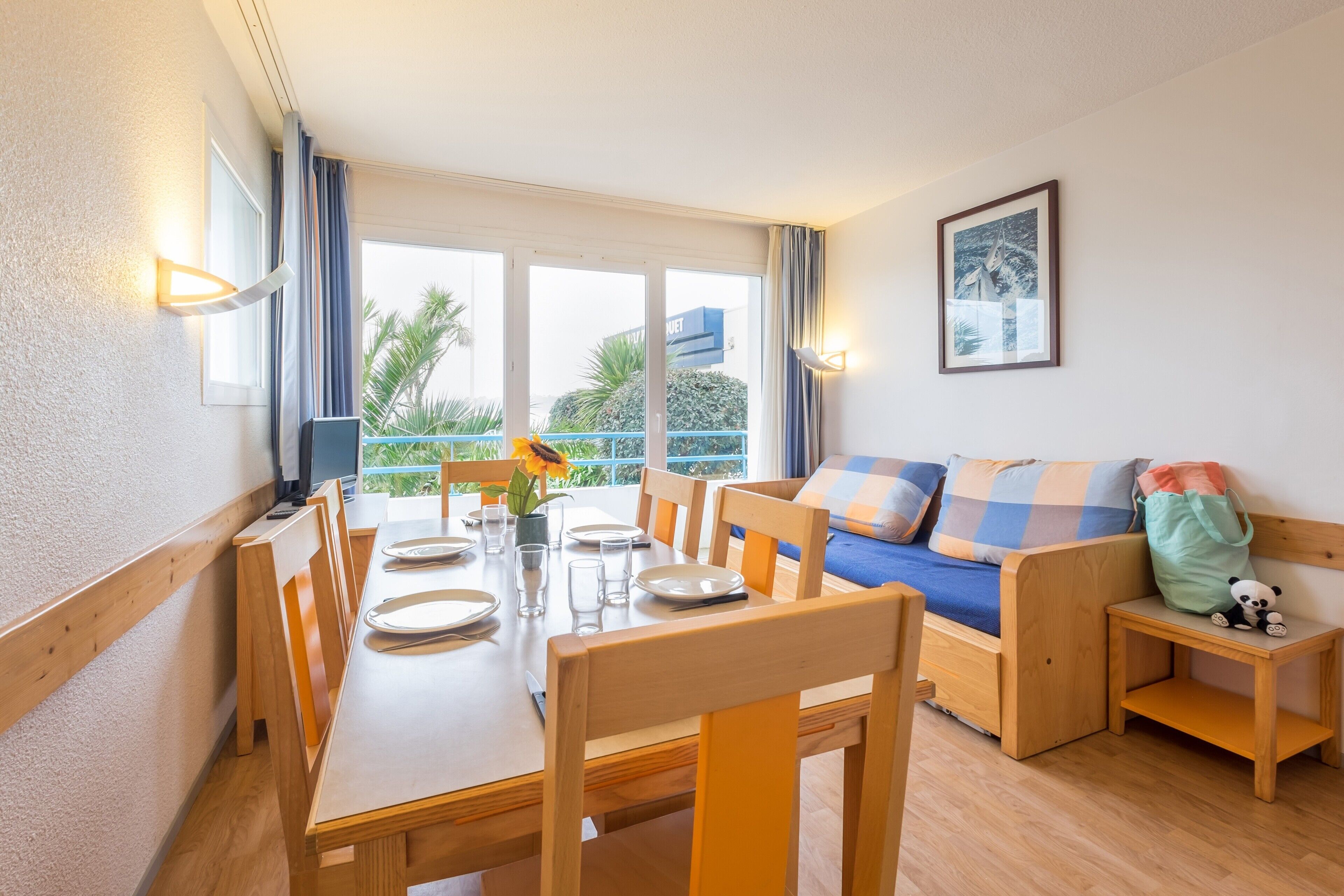 Appartement 6 personnes - 1 chambre + 1 coin nuit - Balcon | Wohnbereich | Fernseher