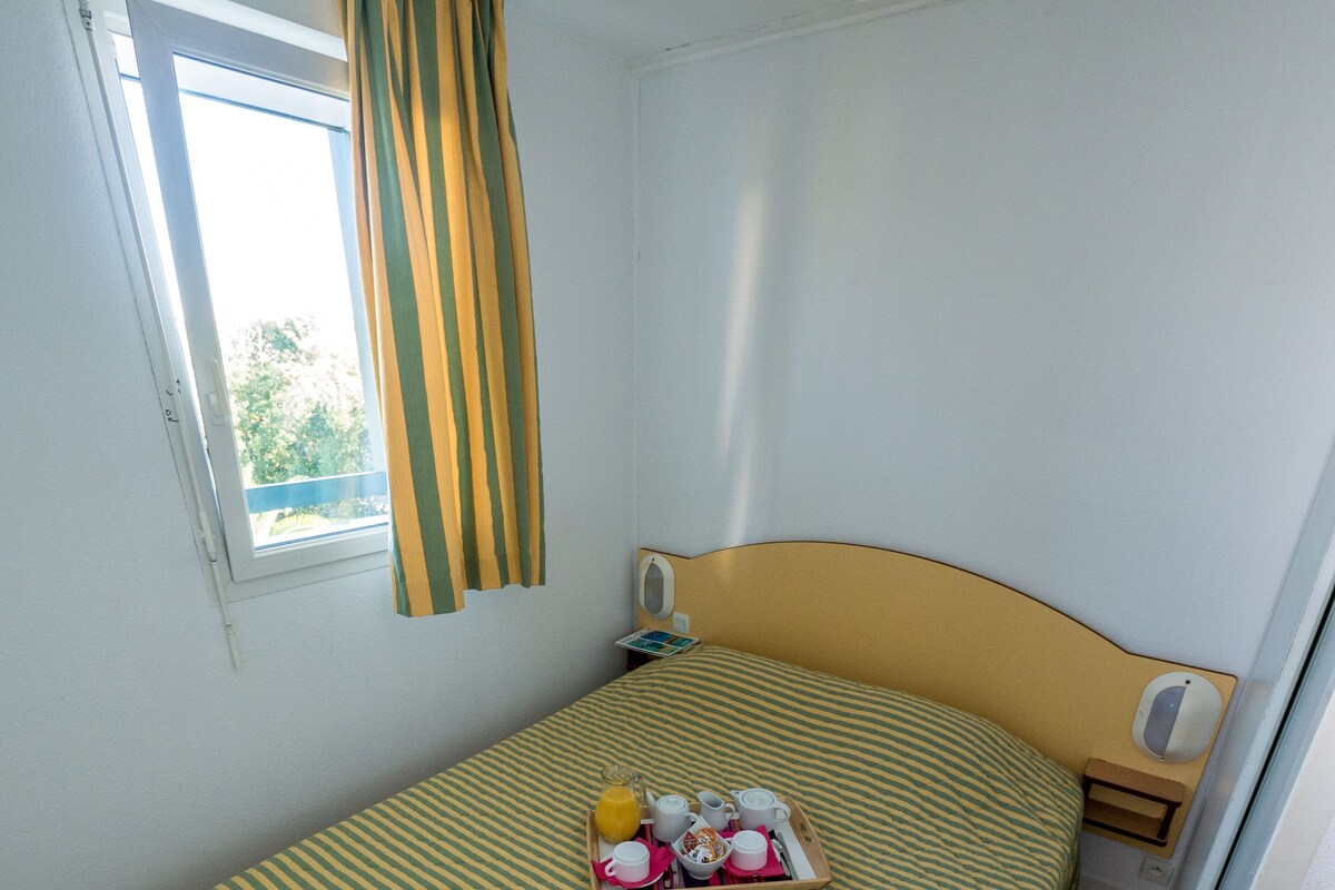 Blackout drapes, iron/ironing board (on request), WiFi (free)