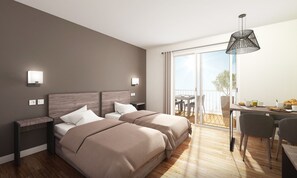 Minibar, caja de seguridad en la habitación, cunas gratuitas y wifi