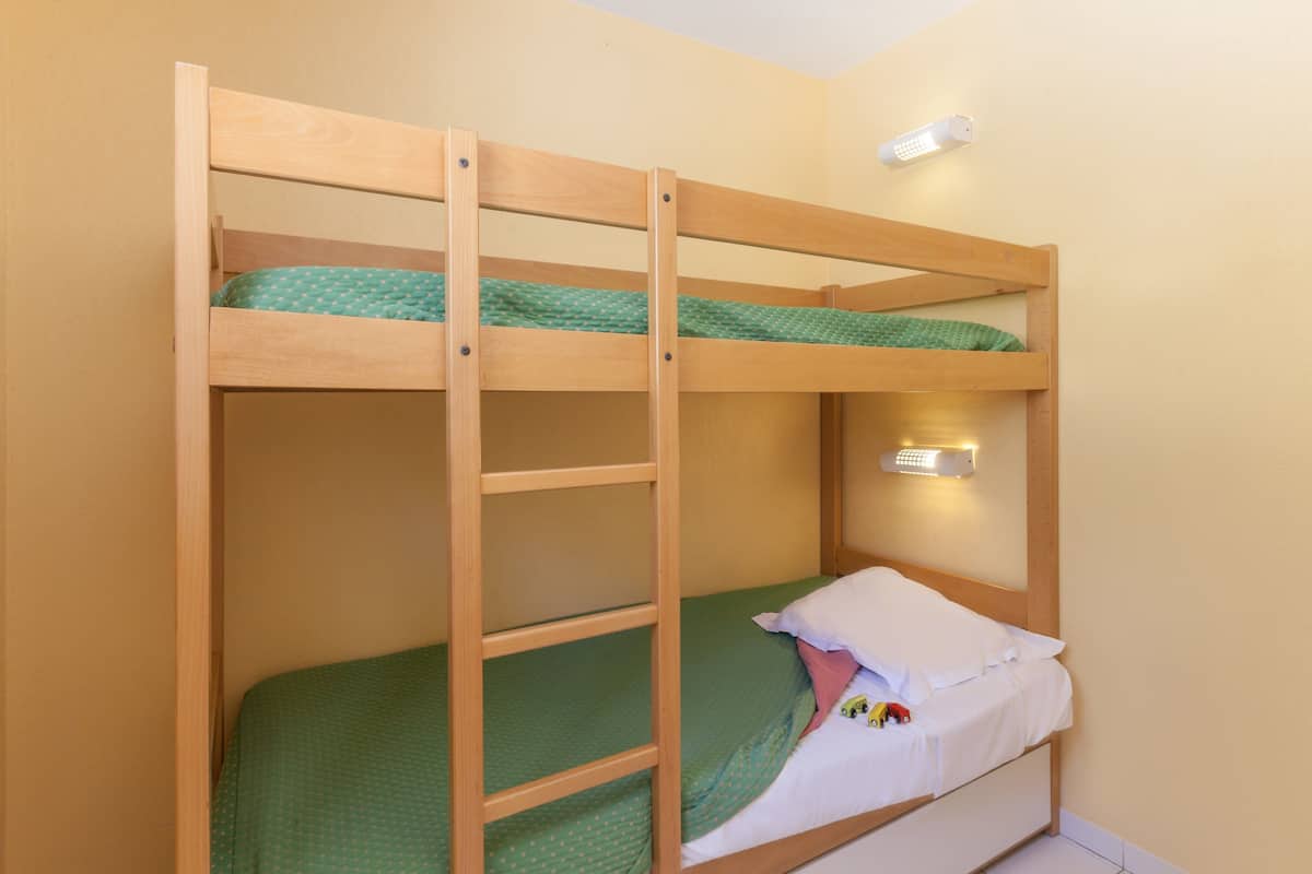 Iron/ironing board, cots/infant beds, free WiFi, bed sheets