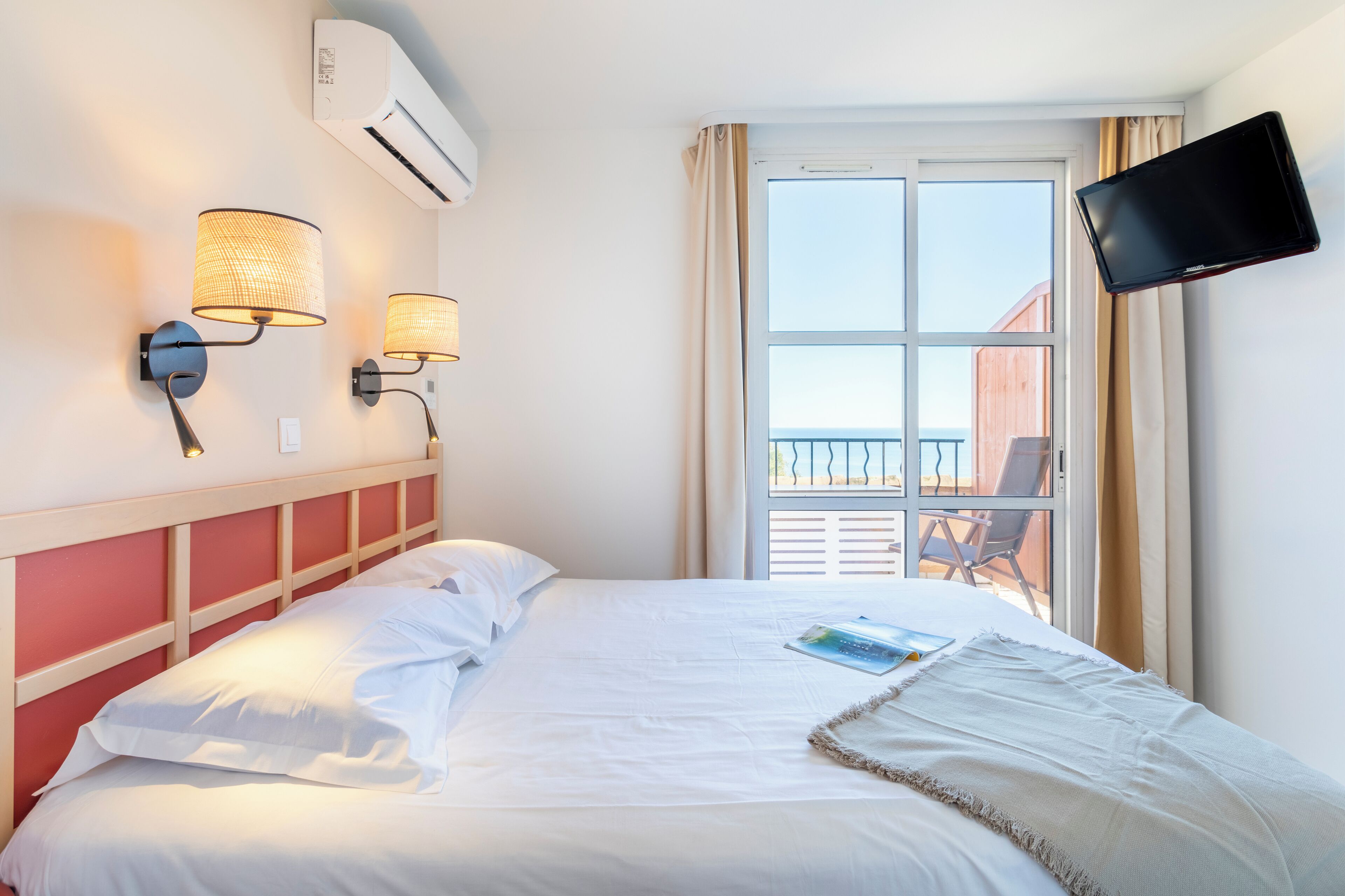 Appartement 6 personne -1 chambre +1 coin nuit - Terrasse - Climatisé - Vue mer | Vue de la chambre