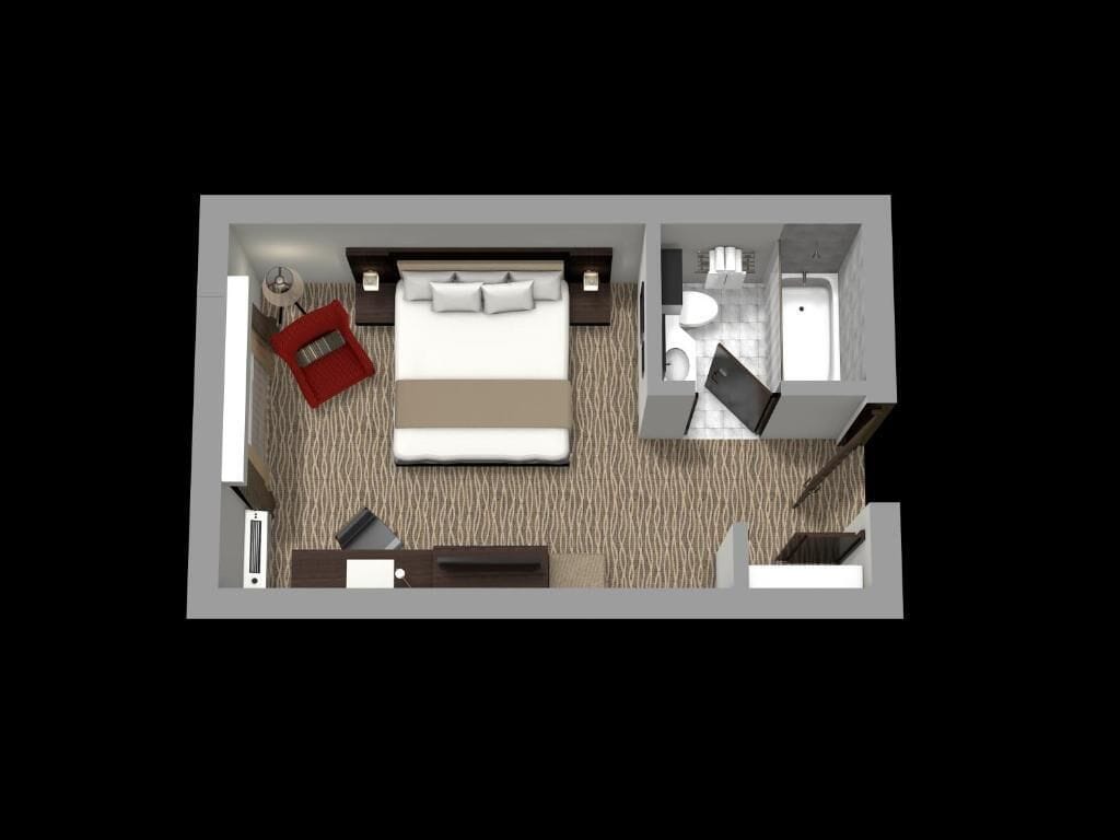 1 bedroom, in-room safe, desk, iron/ironing board