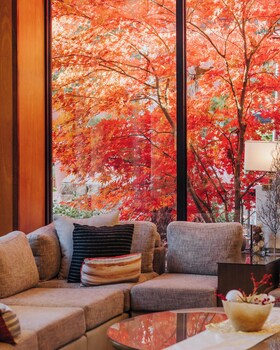 In-room television and other amenities at Amara Resort and Spa