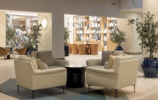 Sala de estar en el lobby