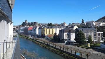 A river running through a city with buildings on both sides.
