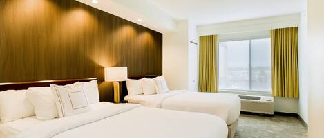 Suite, 2 Double Beds | Desk, blackout drapes, iron/ironing board, free WiFi