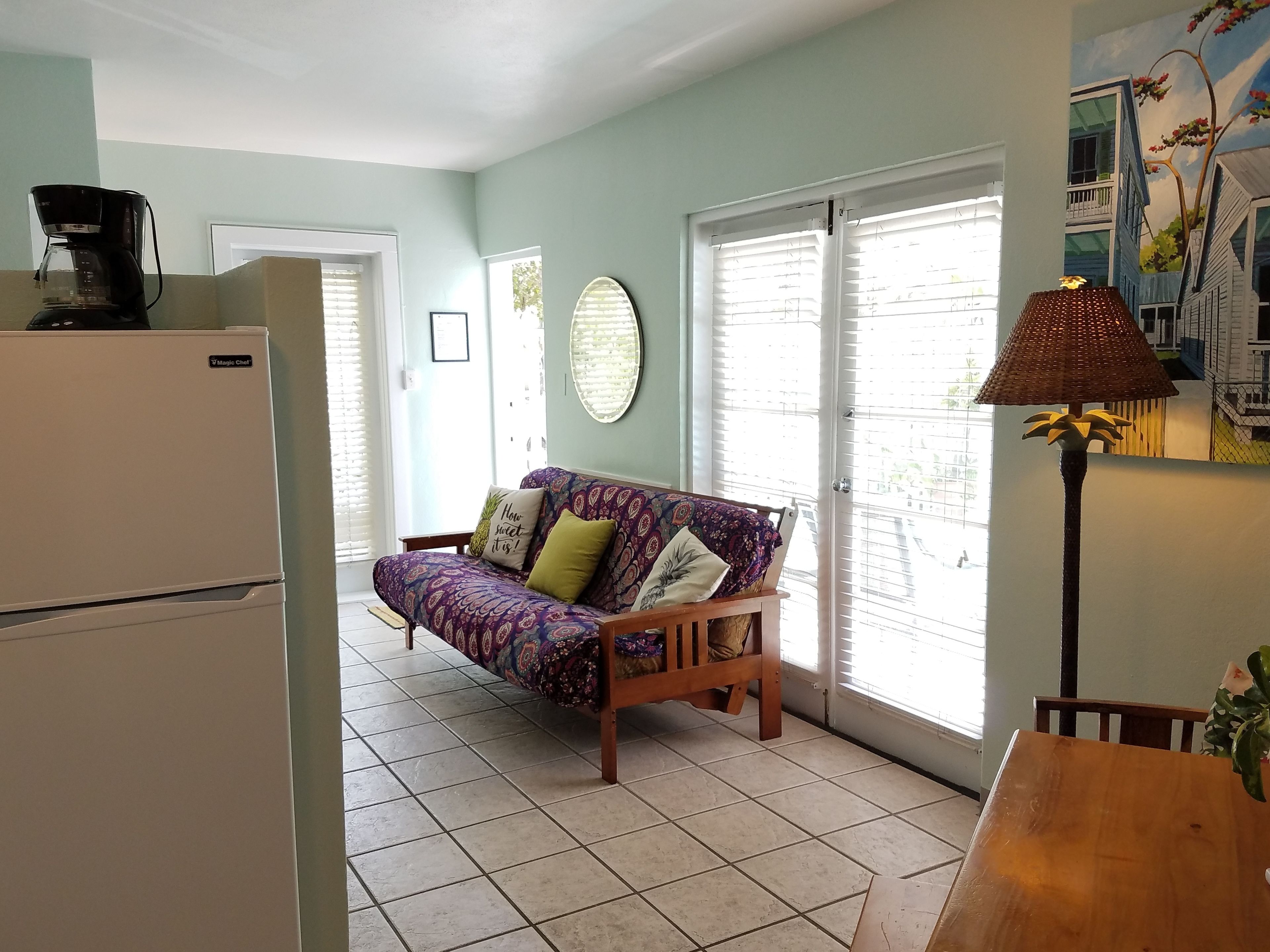 king suite #1, full kitchen, ground floor, pool view, private bathroom | room amenity