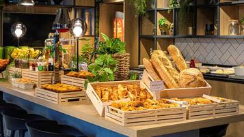 Daily buffet breakfast (EUR 18 per person)