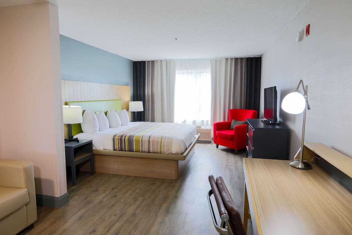 Studio Suite, 1 King Bed with Sofa bed, Non Smoking | 1 bedroom, premium bedding, desk, laptop workspace