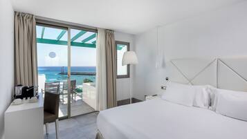 Chambre Deluxe, bain Ă remous, vue mer