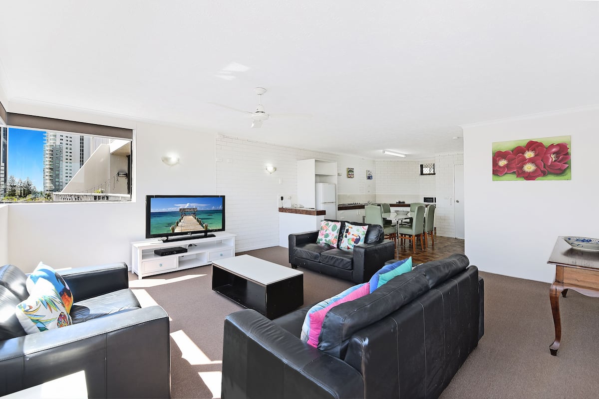 Standard Apartment, 2 Bedrooms | Living area | 32-inch LCD TV with cable channels, TV