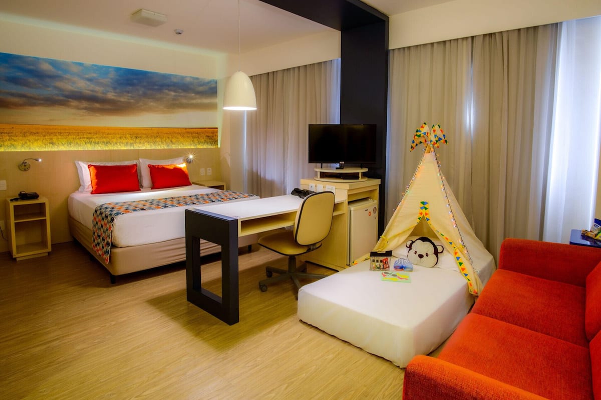 Minibar, in-room safe, desk, blackout curtains