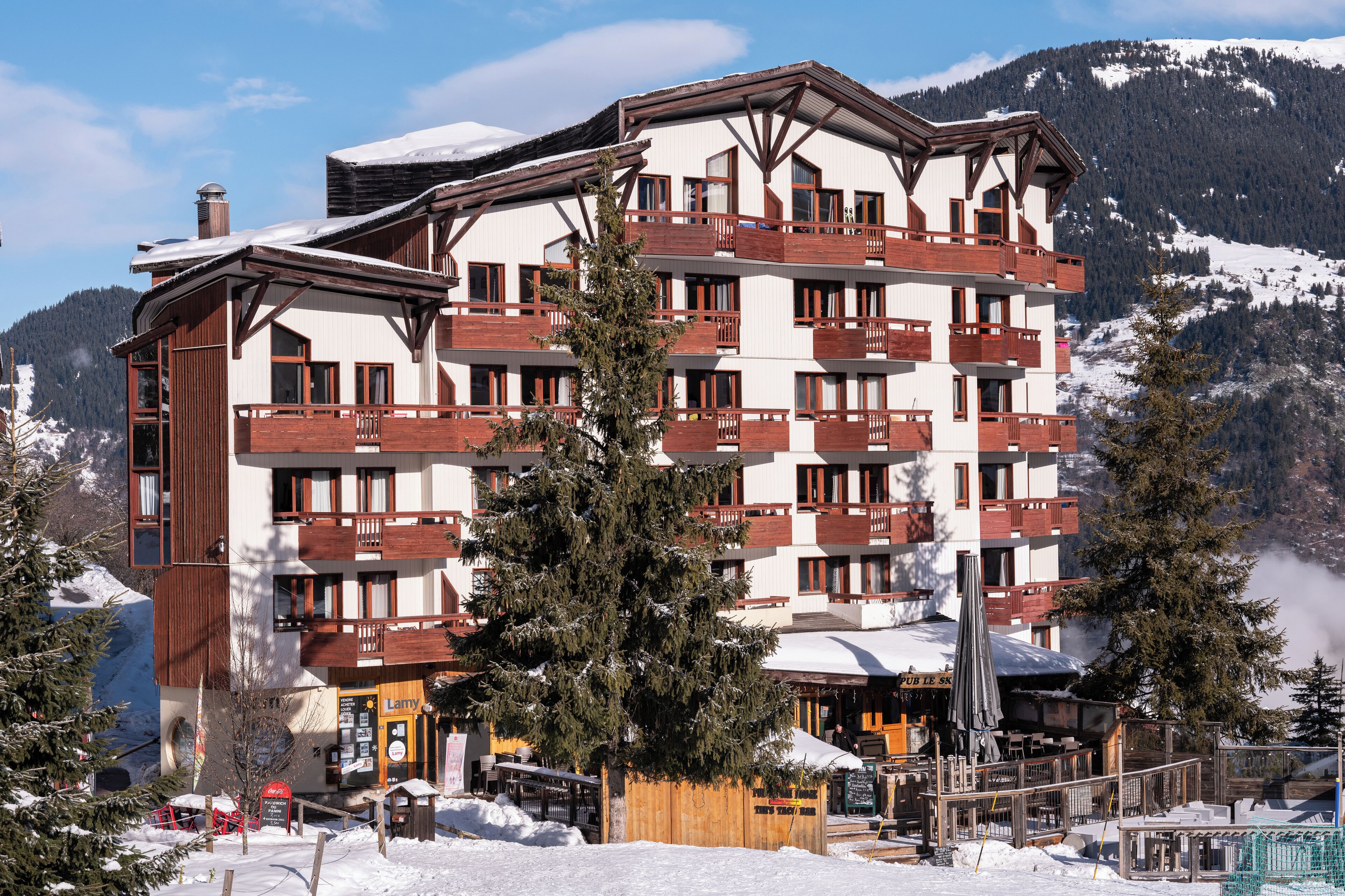 Majoituspaikan julkisivu