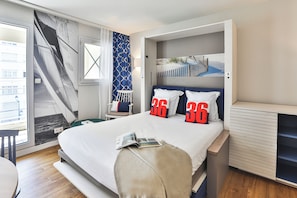 Studio 4 personnes - 1 coin nuit - Balcon - Rénové - Climatisé | Wi-fi (inkludert), sengetøy og rullestolvennlig