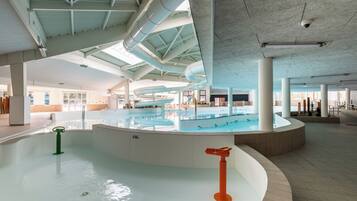 Indoor pool, seasonal outdoor pool