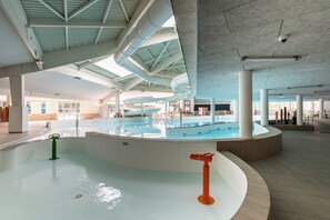 Indoor pool, seasonal outdoor pool