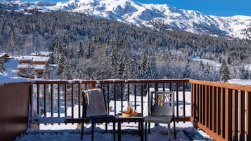 Studio 4 personnes - 1 coint nuit - Vue Montagne | Terras