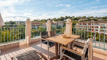 Leilighet, 1 soverom, terrasse, sjøutsikt | Utsikt fra balkong